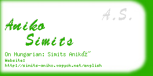 aniko simits business card